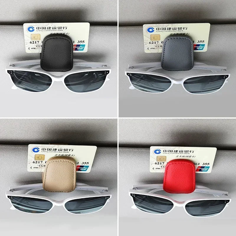 Magnetic Car Sunglasses Clip Holder
