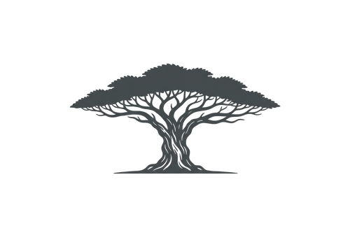 make the oldest ghaf tree logo without letters just the logo